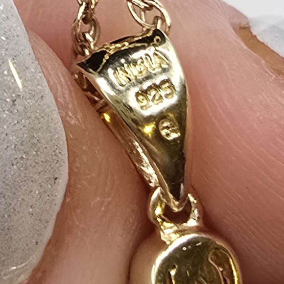 5Ct Round Cut Red Garnet Cross Pendant Gold Vermial 12 KT. G.F. Chain - Picture 4 of 5